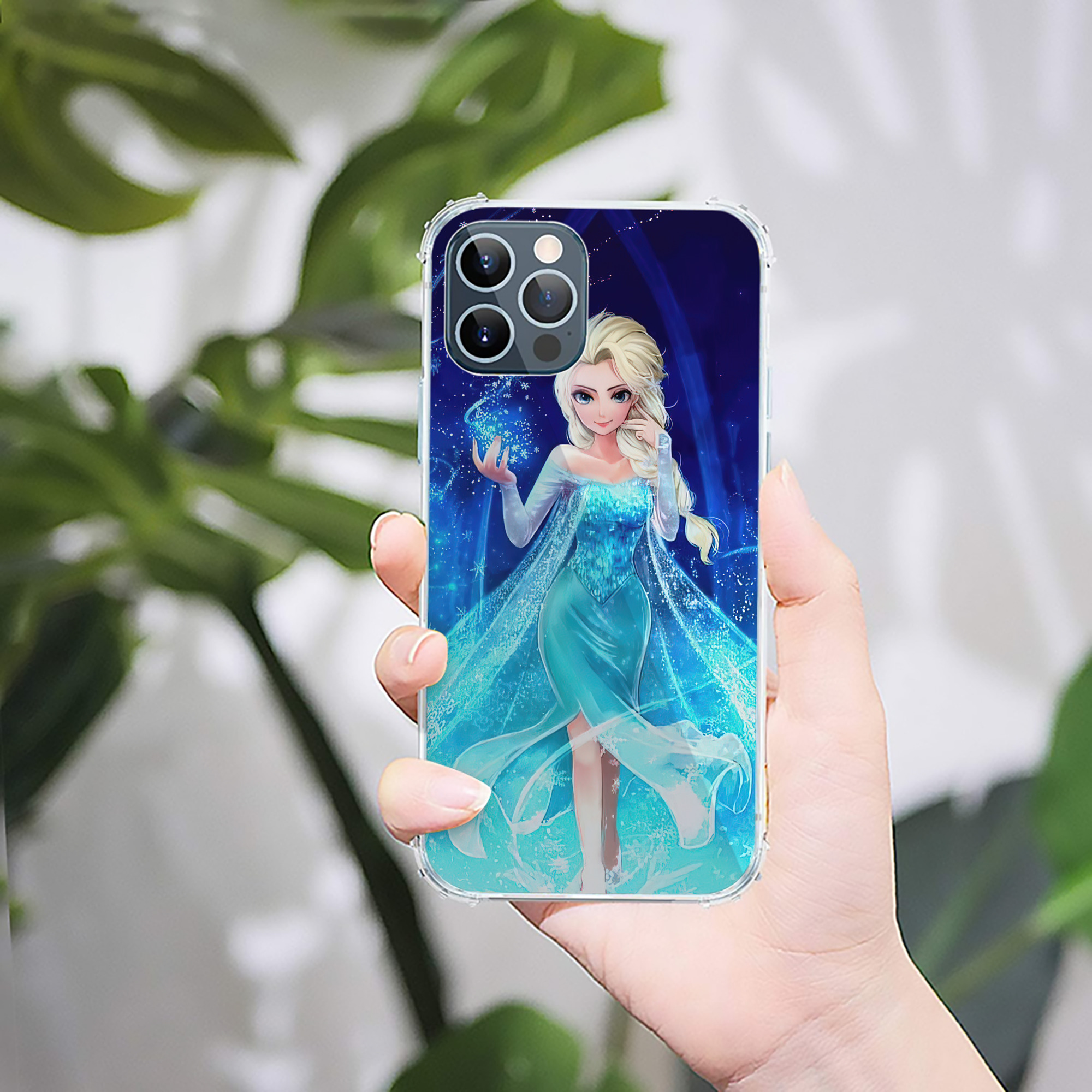 （画像用） アナと雪の女王 アンナ エルサ Frozen Anna Elsa 【iPhone 12シリーズ対応】透明スマホケース（クリアソフトケース）